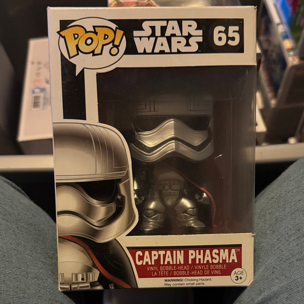 Pop Captain Phasma Vinyl Figure in Silver and Black